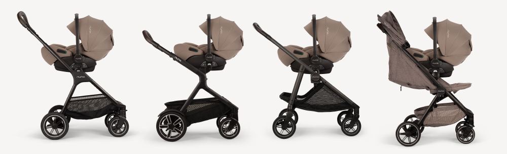 ARRA flex on various compatible Nuna stroller frames